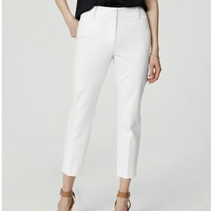 Ann Taylor White The Crop Ankle Pants Size 12